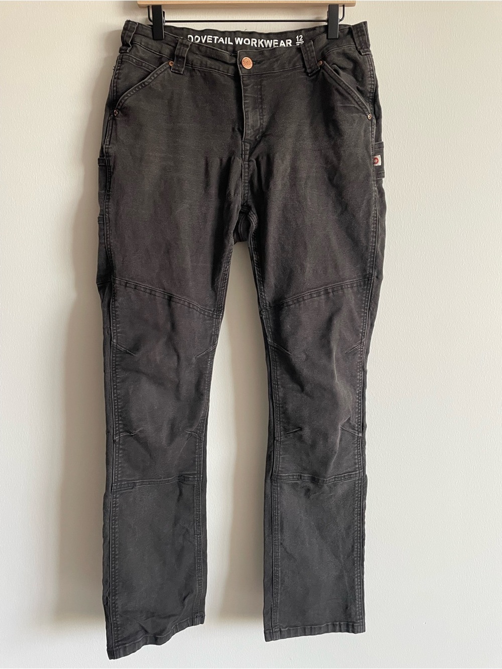 Dovetail Workwear Tori Utility Pants double knee cargo carpenter heavy duty 32